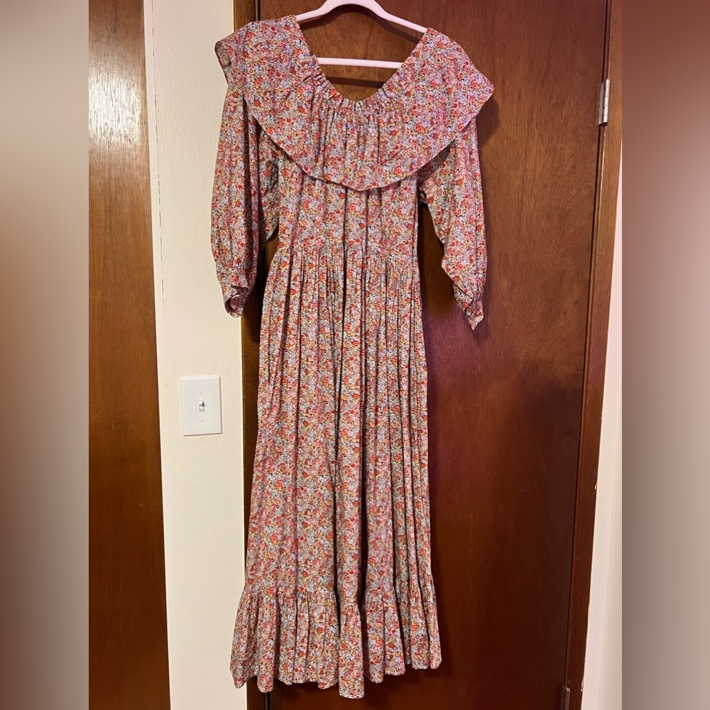 Doen Darcy Dress - Liberty cotton, size L; EUC